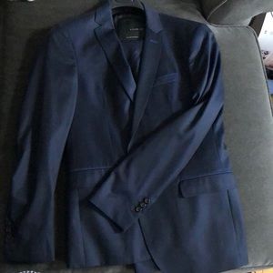 Zara Black Tag midnight blue wool suit